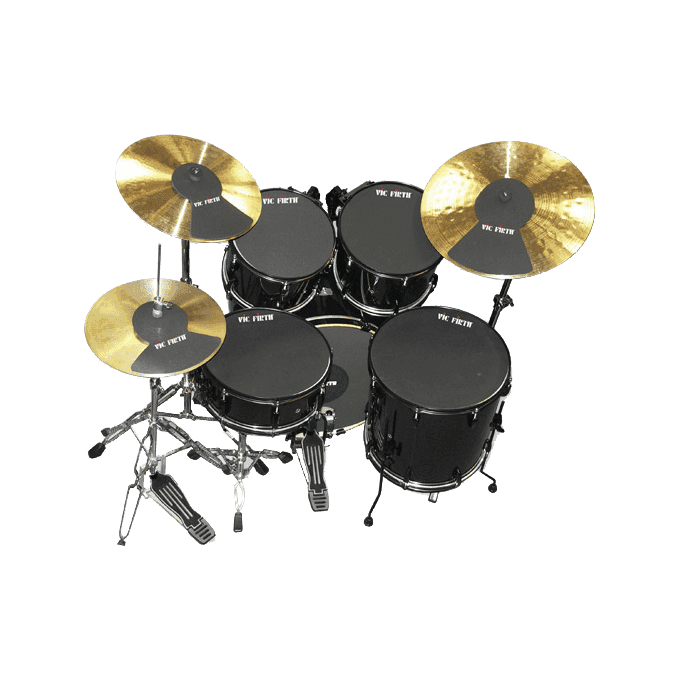 Pack sourdine 10”, 12”, 14”, 14", 18", hi-hat et deux cymbales