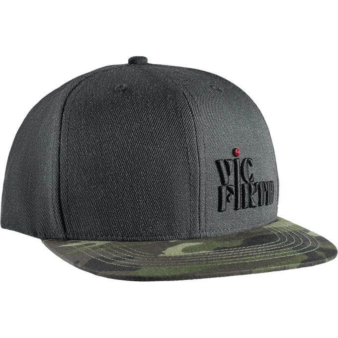 Casquette "snapback" gris/camo 6 panel