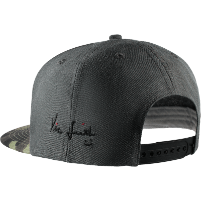 Casquette "snapback" gris/camo 6 panel