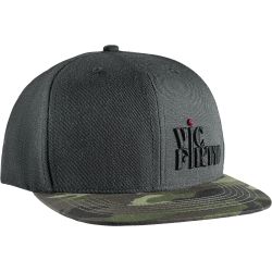 Casquette "snapback" gris/camo 6 panel