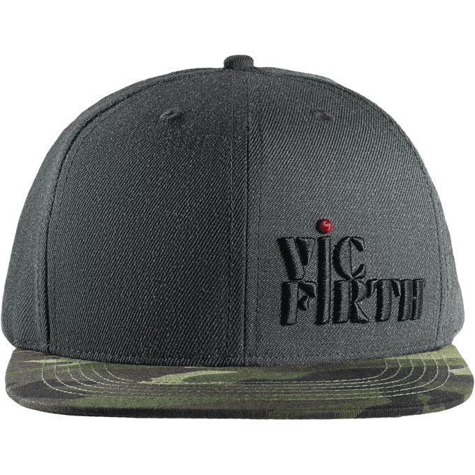 Casquette "snapback" gris/camo 6 panel