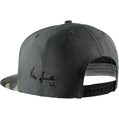 Casquette "snapback" gris/camo 6 panel